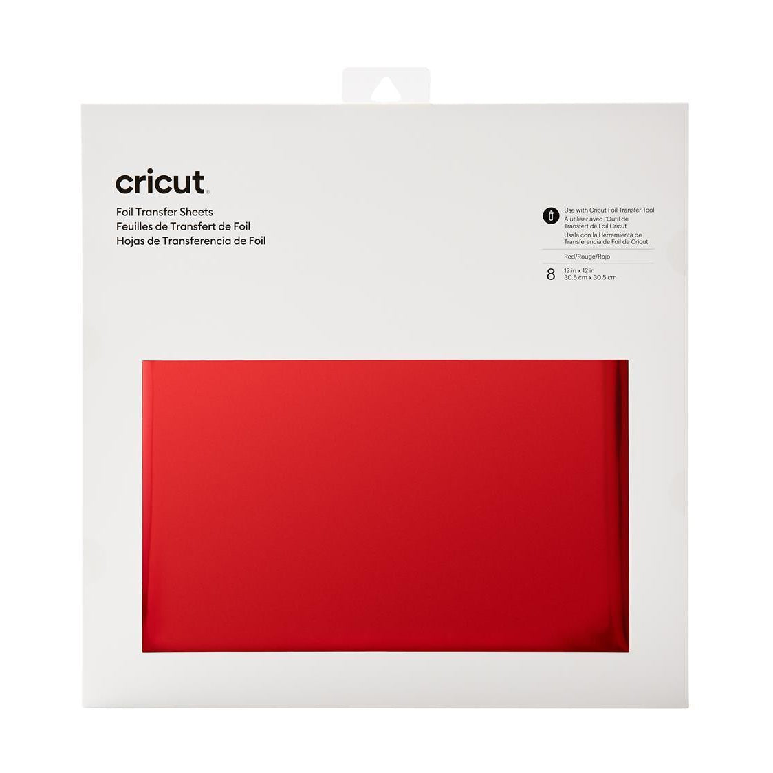 Cricut Foil Transfer 8 sheets - 30x30 cm Red
