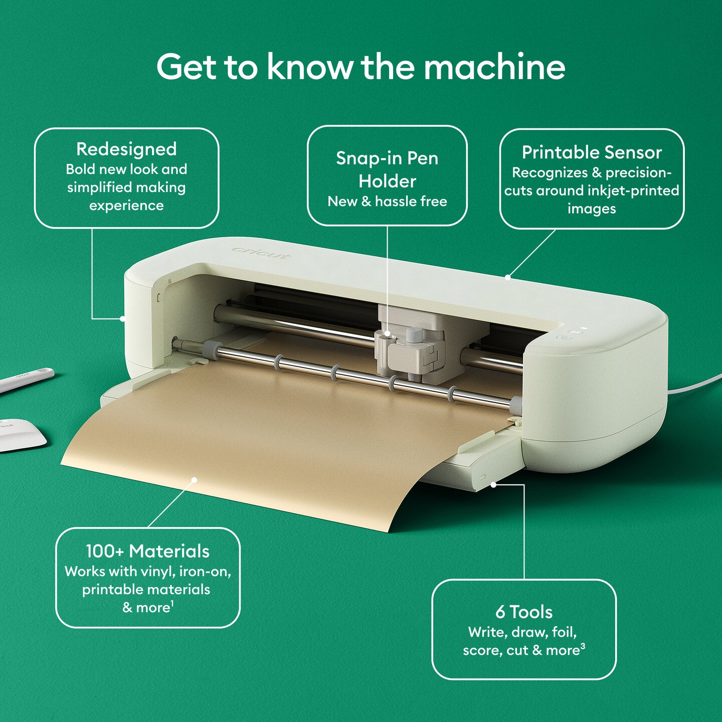 NY! Cricut Explore 5 Taupe Essential bundle vinylkutter